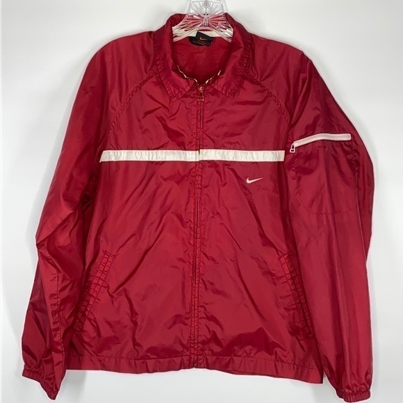 Vintage Nike Burgundy Windbreaker 90's Size Small - Picture 1 of 10